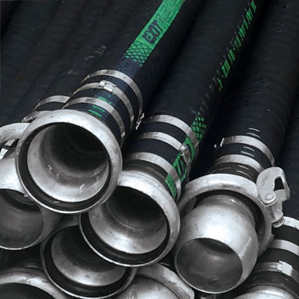 Exitflex Corrugated Water Suction Hose Assembly 203mm x 3.0m (Each)
