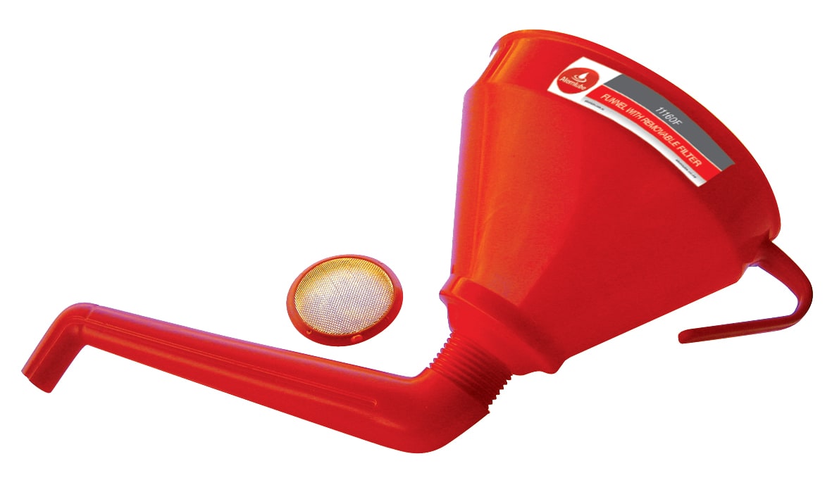 Alemlube Curved Spout Funnel 160mm
