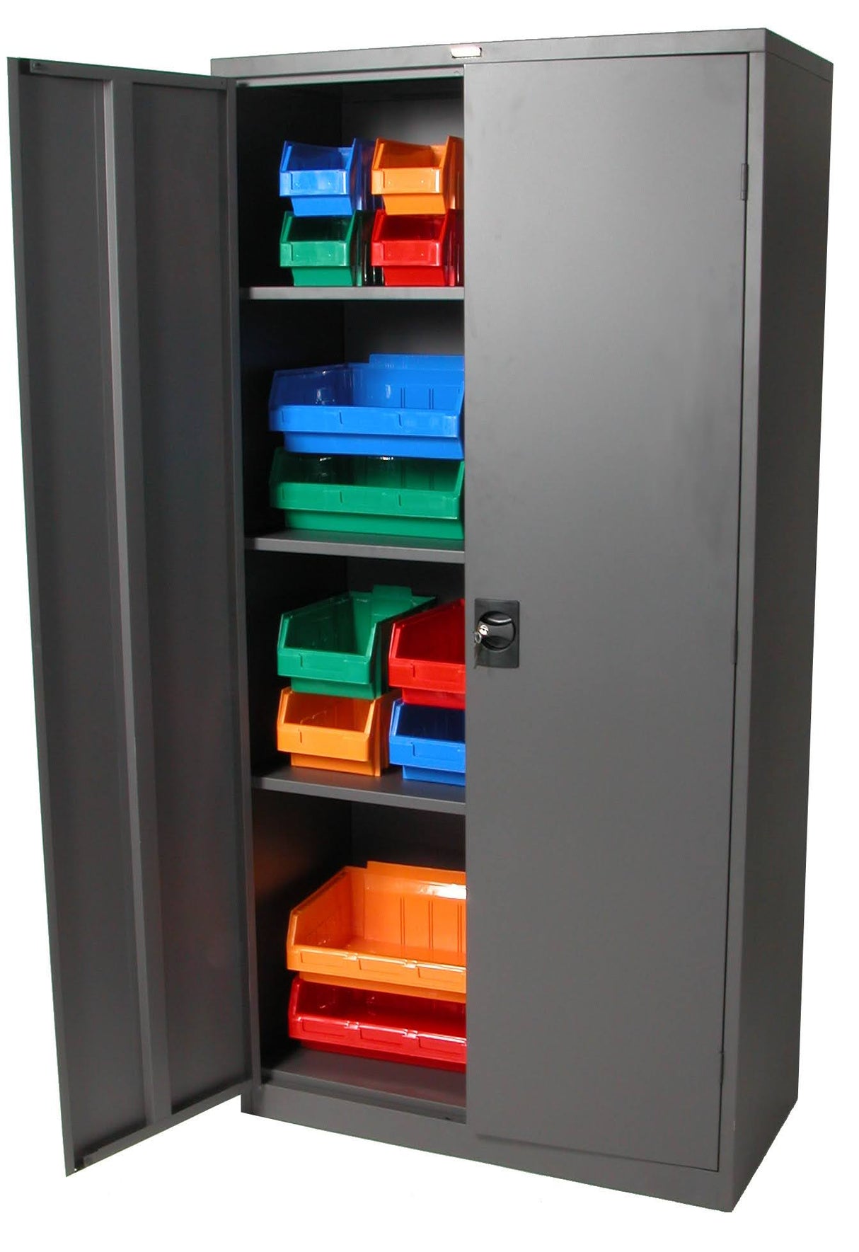 Personnel Wardrobe Graphite 914mm Wide - Steelco