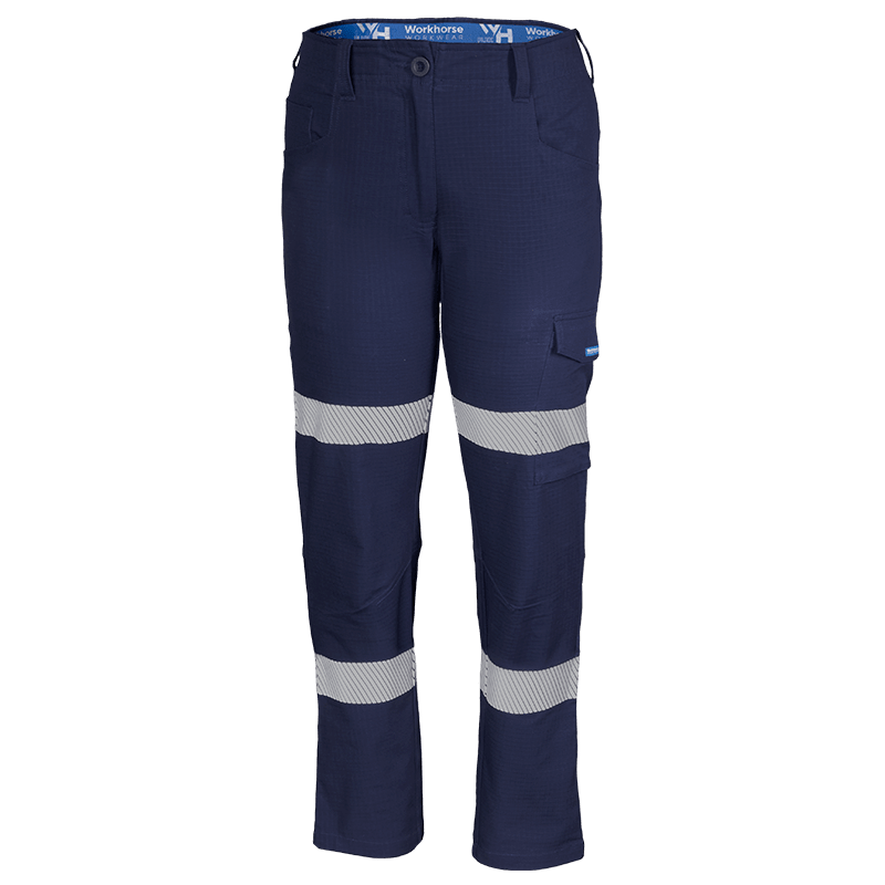 Workhorse, Women's Stretch Ripstop Pant, WPA037 - Navy (Size: 12)