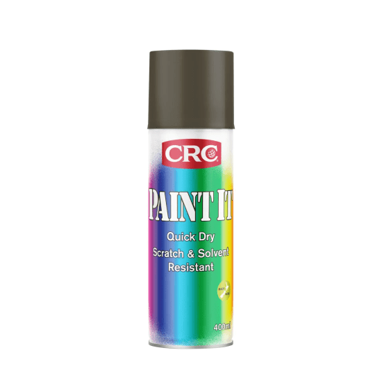 CRC Paint It Machinery Grey 400ml 6 Pack - Quick-drying enamel spray paint for durable, petrol-resistant finishes on various surfaces.
