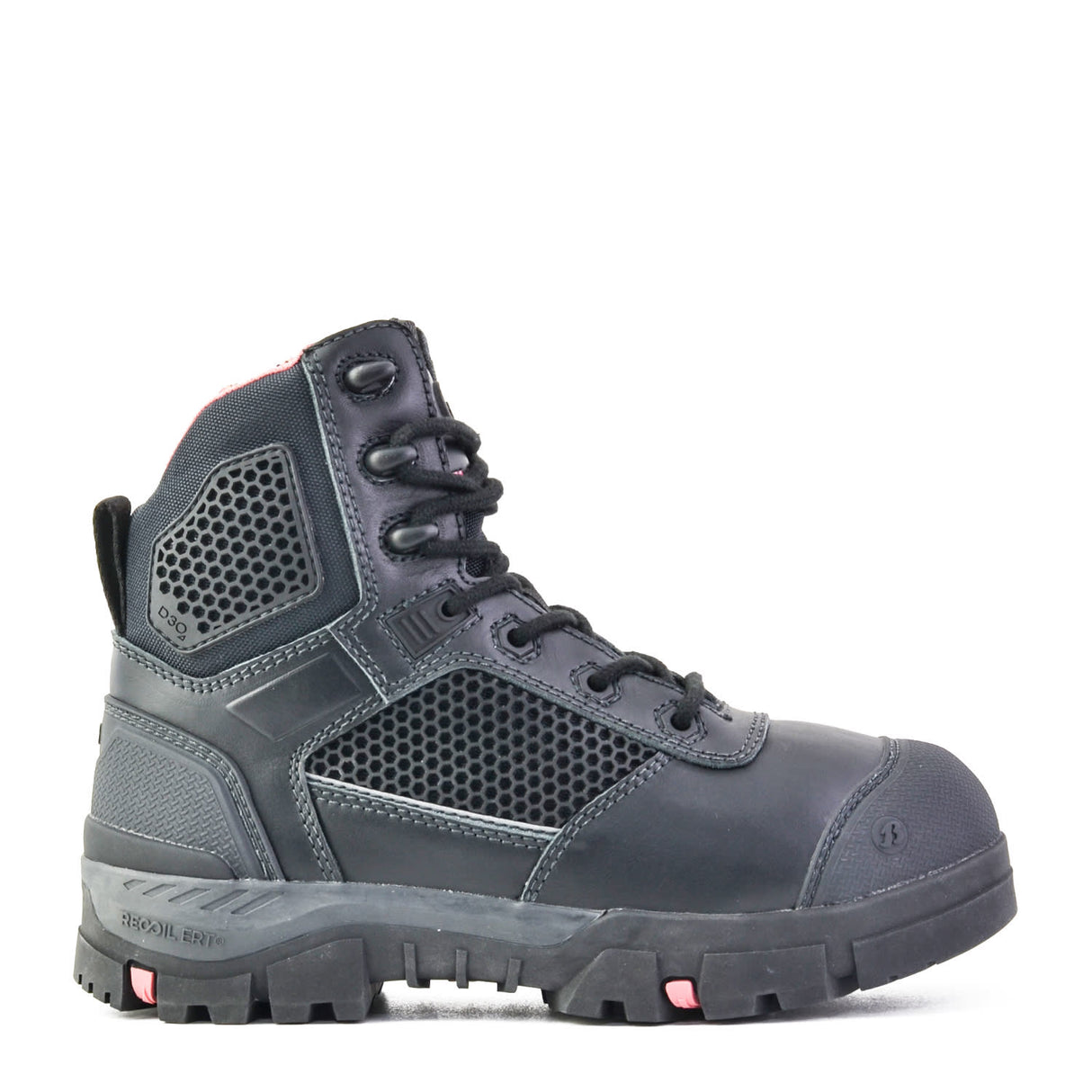 Bata Avenger Black Women's Lace up Safety Boot - Black (Size: 06)