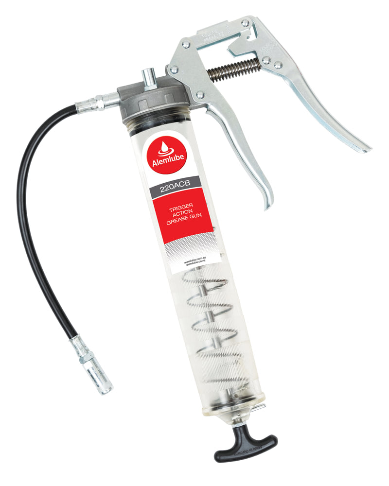 Alemlube Clear Barrel Trigger Action Grease Gun