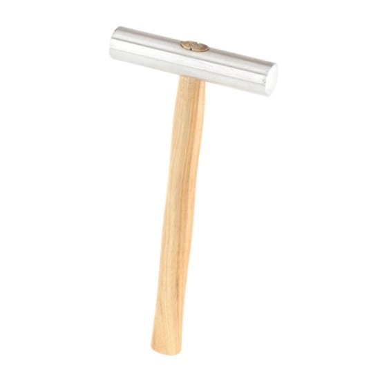 Toledo Aluminium Hammer-14oz features a hickory handle and polished head, ideal for delicate striking without marring surfaces.