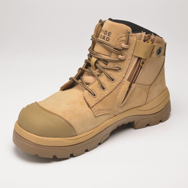 Paraflex, 690WZC Extra Wide Zip Sided Safety Boot - Wheat - 10