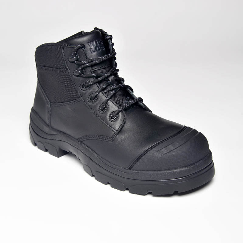 Paraflex, 690BZC Extra Wide Zip Sided Safety Boot - Black - 08