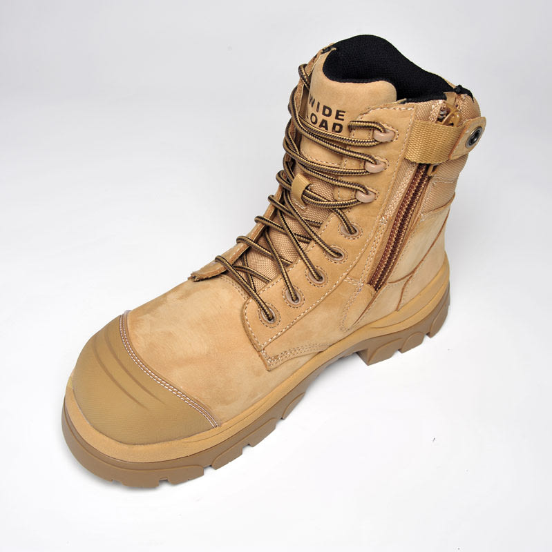 Paraflex, 890WZC Extra Wide Zip Sided Safety Boot - Wheat - 12
