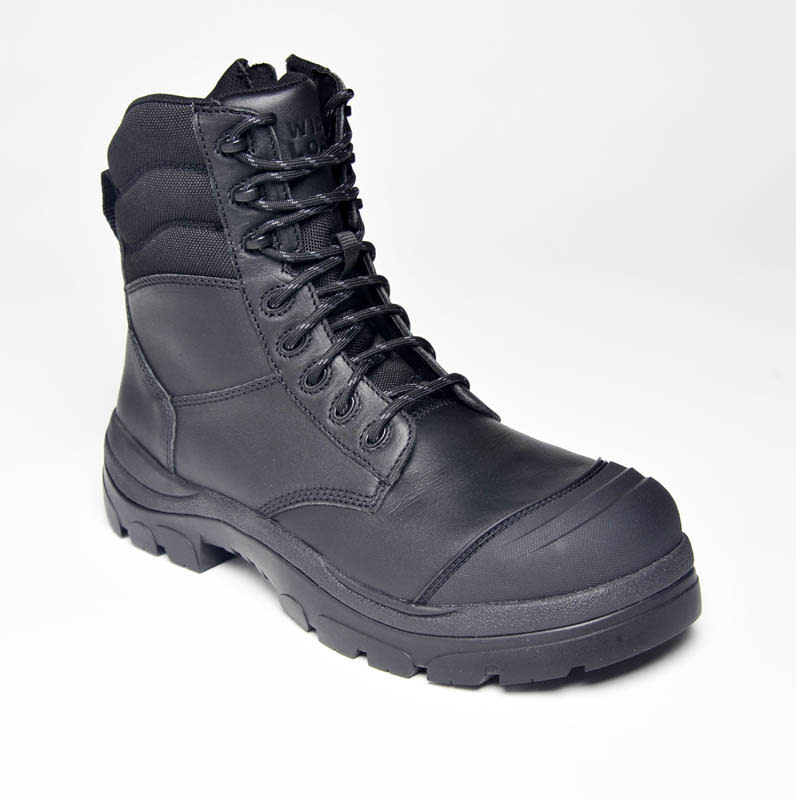 Paraflex, 890BZC Extra Wide Zip Sided Safety Boot - Black - 11