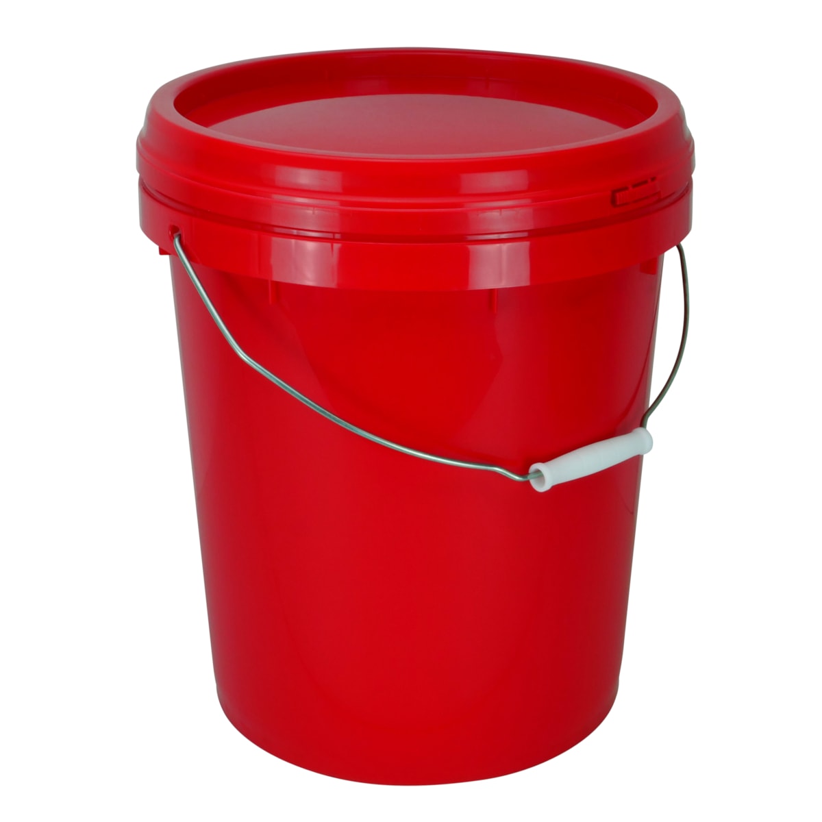 Food Grade Red Round Pail With Lid 20L