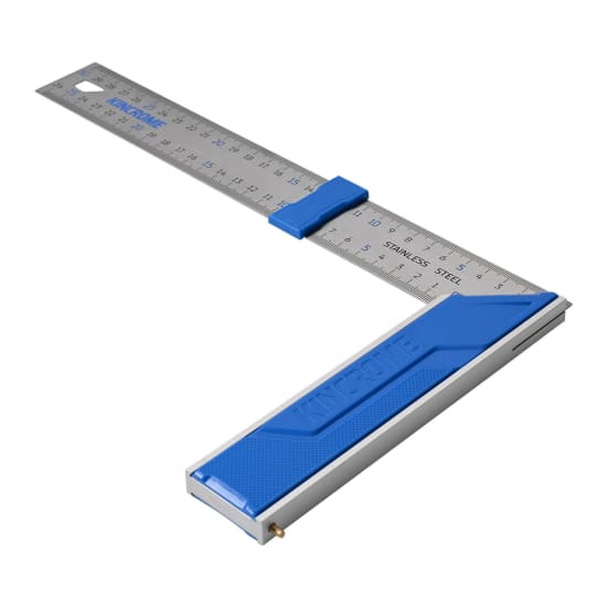 Kincrome Try Square 300mm: Durable stainless steel blade, ergonomic aluminum handle, precision measurements with brass stability pin.