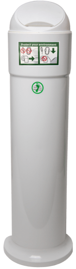 Sanitary Unit Bio White starter kit for hygienic waste disposal, featuring a modern design and unique cartridge system.