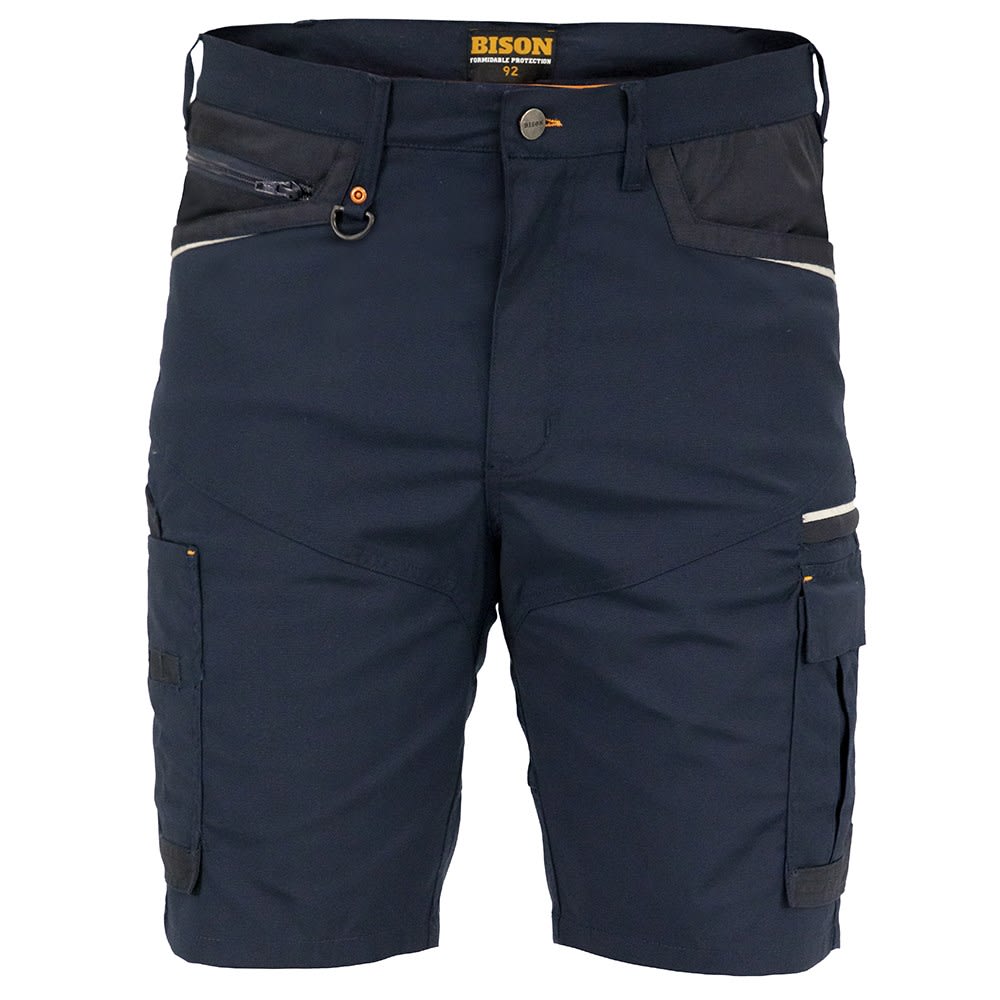 Bison, Lightweight Stretch Polycotton Short, 19001 - Navy (Size: 77)