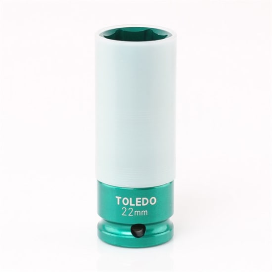 22mm Toledo Wheel Nut Socket with protective shell for easy access and safe tightening of alloy and performance wheels.