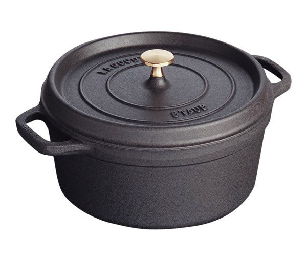 Round Cocotte - 26cm Black - Staub