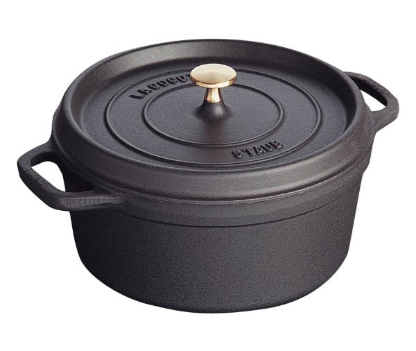 Round Cocotte - 28cm Black - Staub