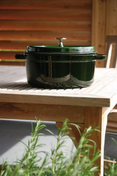 Round Cocotte - 24cm Basil Green - Staub