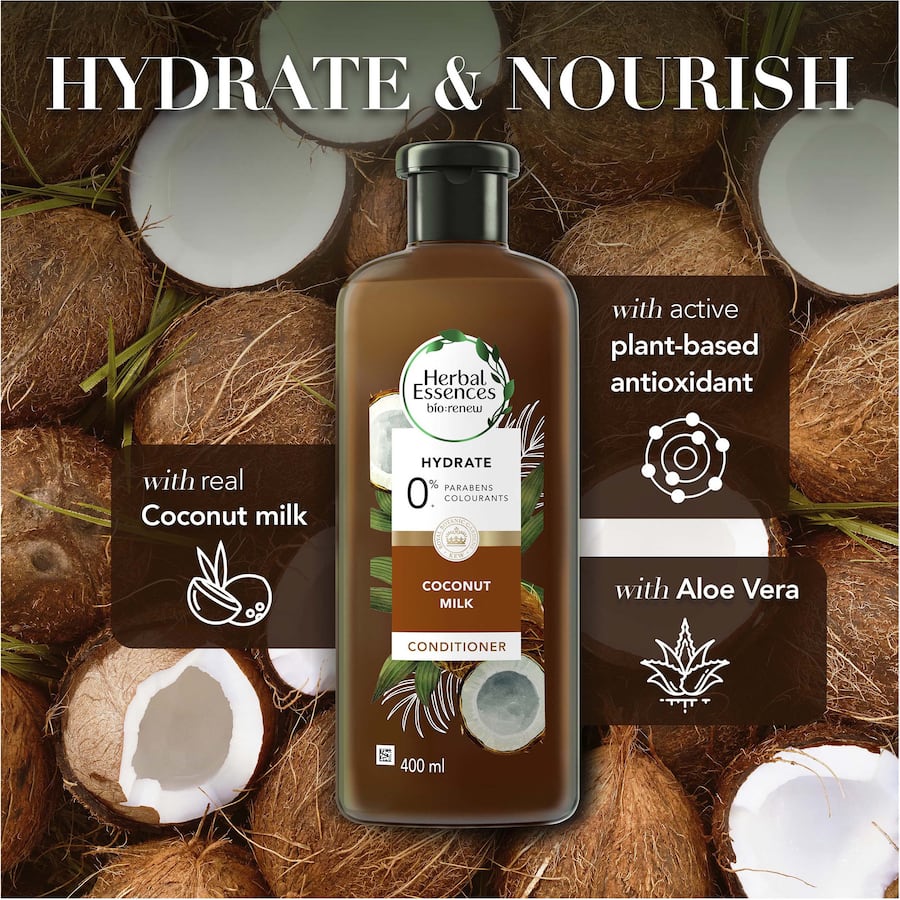 Herbal Essences Bio:renew Hydrating Conditioner Coconut Milk 400mL