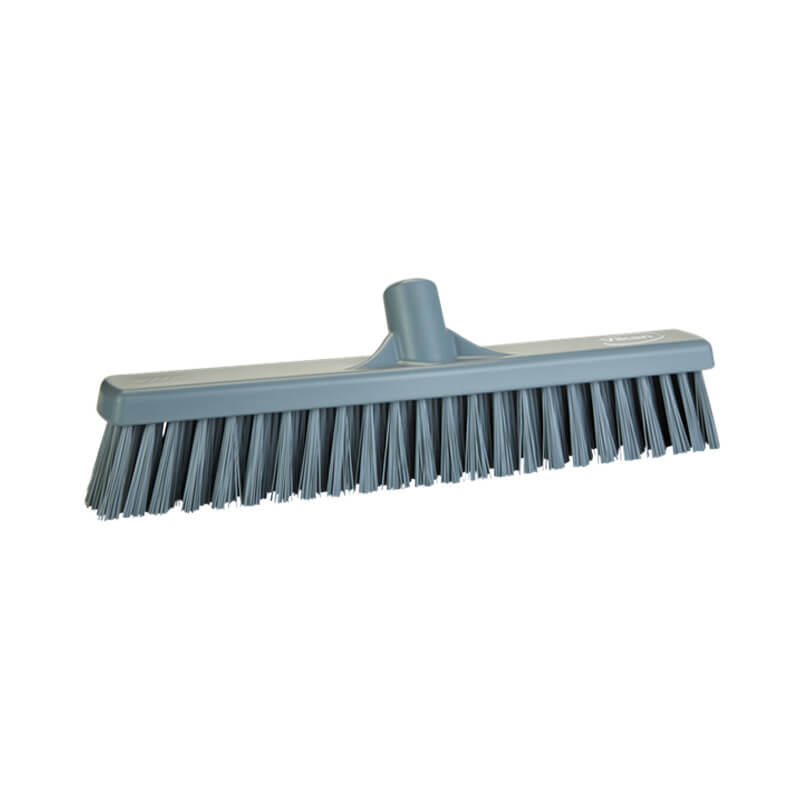 Vikan Floor Broom 28/3174 Soft/Stiff Bristle 410mm - Grey