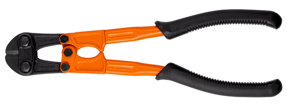 Bahco 750mm bolt cutter with comfort grip handles and phosphate finish, cuts up to 15mm rebar and 9mm steel.