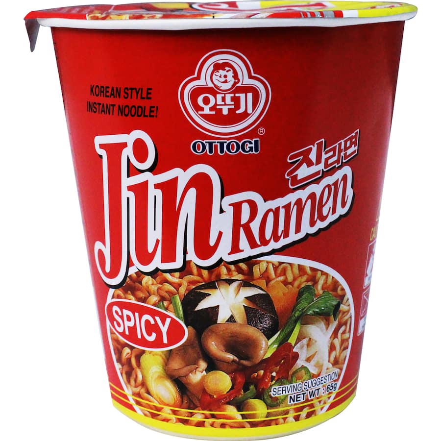 Ottogi Instant Noodles Spicy Jin Ramen Cup 65g