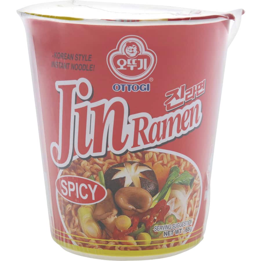 Ottogi Instant Noodles Spicy Jin Ramen Cup 65g