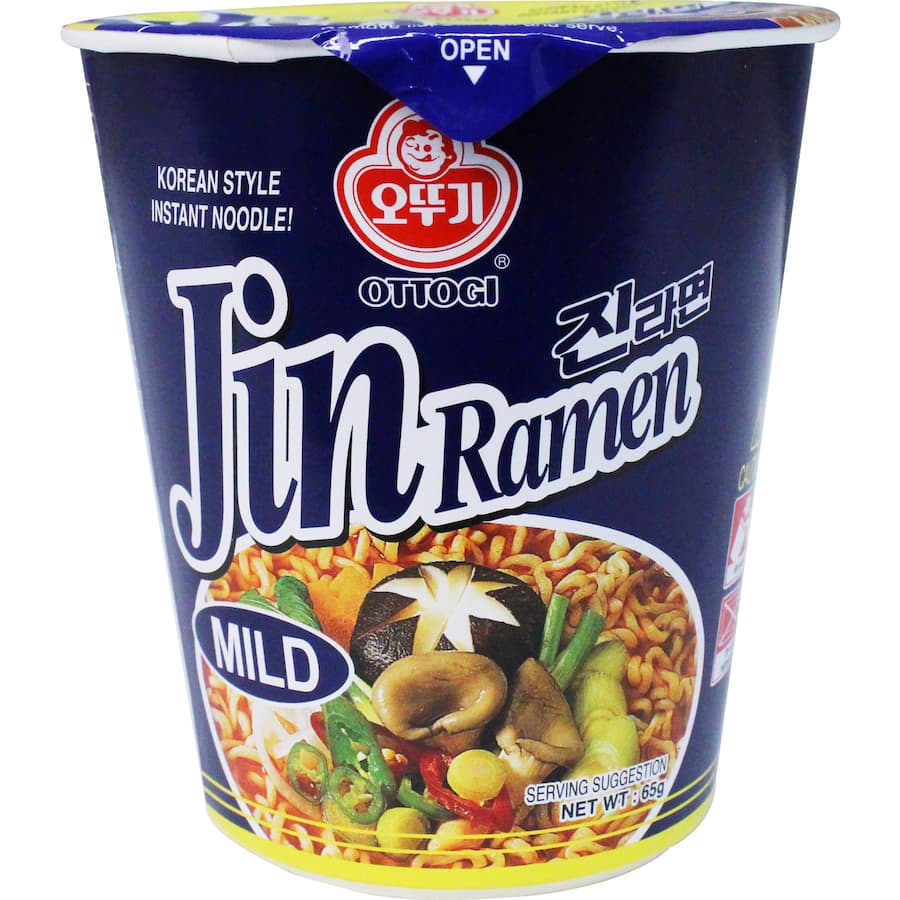 Ottogi Instant Noodles Mild Jin Ramen Cup 65g