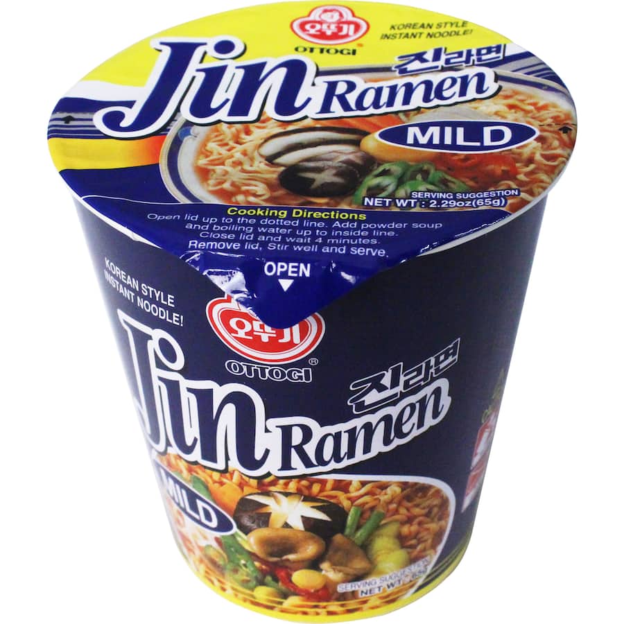 Ottogi Instant Noodles Mild Jin Ramen Cup 65g