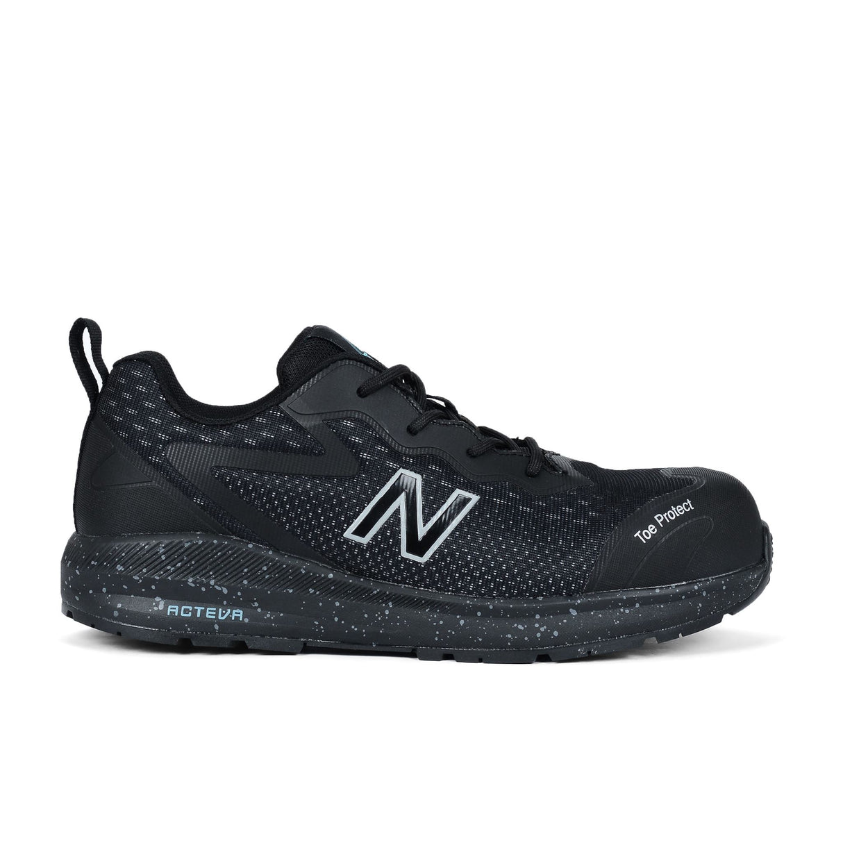New Balance, Logic Women's Safety Shoe - BLACK/AQUA - 08