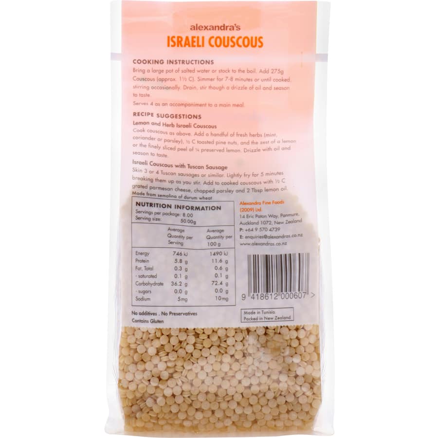 Alexandra's Couscous Israeli 400g