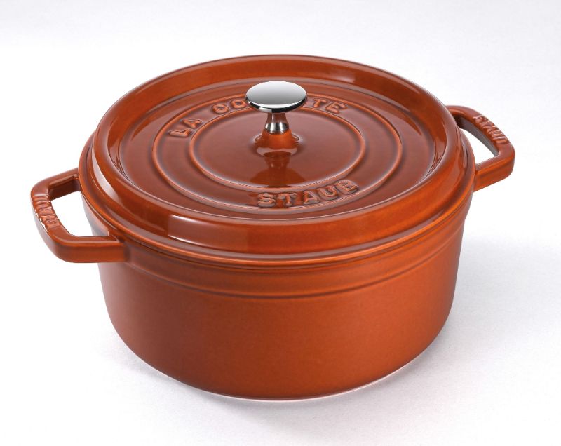Round Cocotte - Staub Cinnamon (24cm)