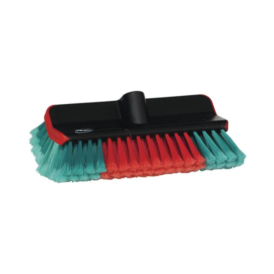 Vikan 280mm waterfed brush with nylon filaments for scratch-free vehicle cleaning, designed for high and low access.