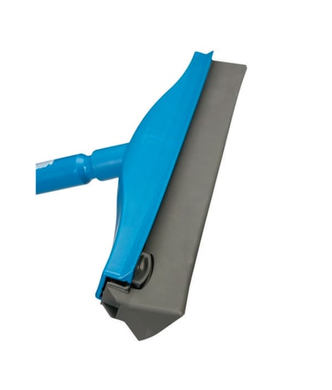 Vikan Blue 400mm Ceiling Condensation Squeegee designed for efficient moisture removal in commercial kitchens and food processing.