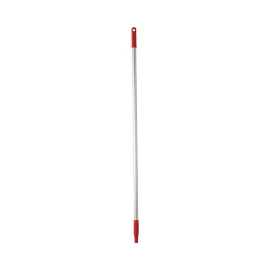 Vikan Aluminium Handle in red, 1245mm long, featuring a color-coded grip for hygienic cleaning with all Vikan products.