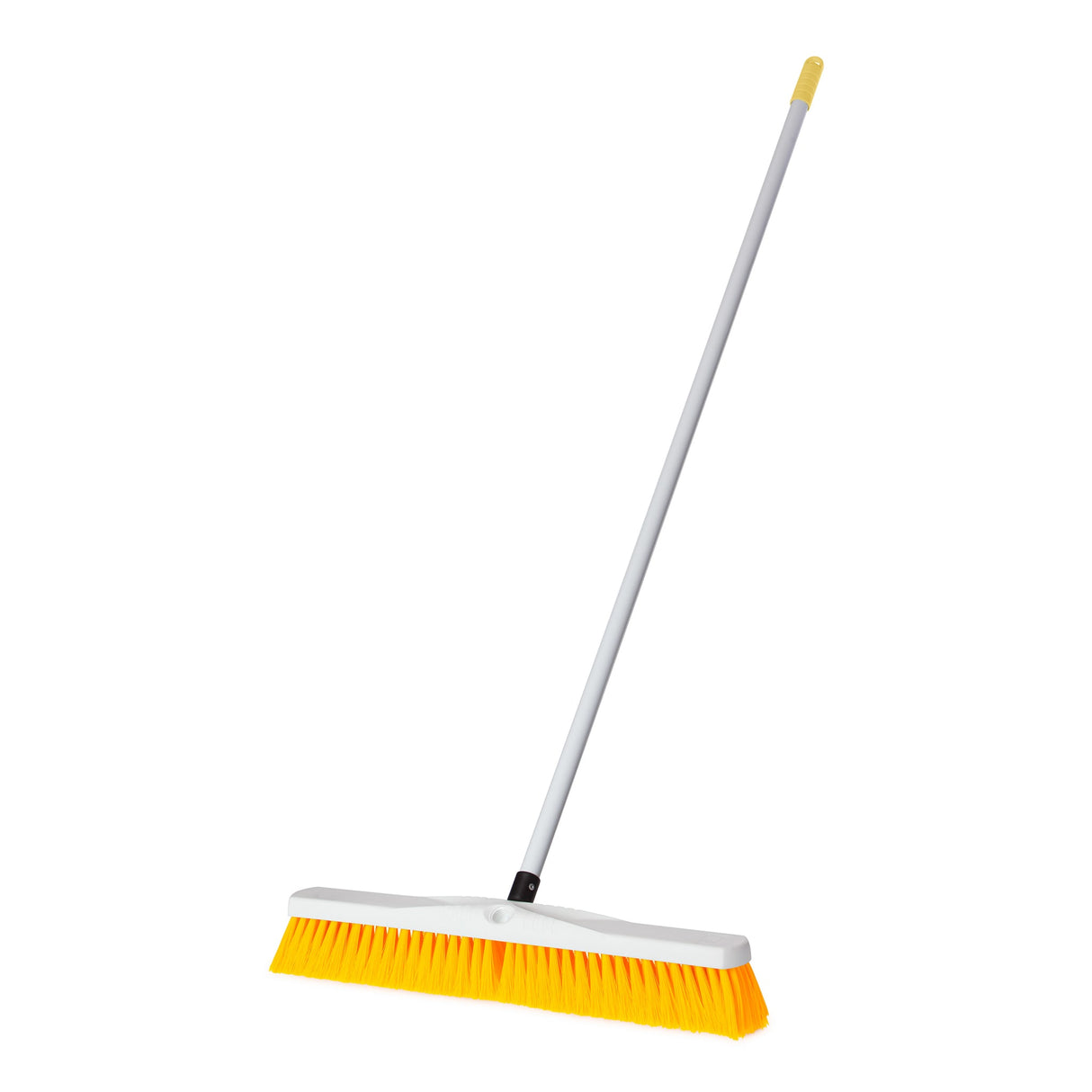 Platform Broom Complete, Fibreglass Handle Yellow 600mm