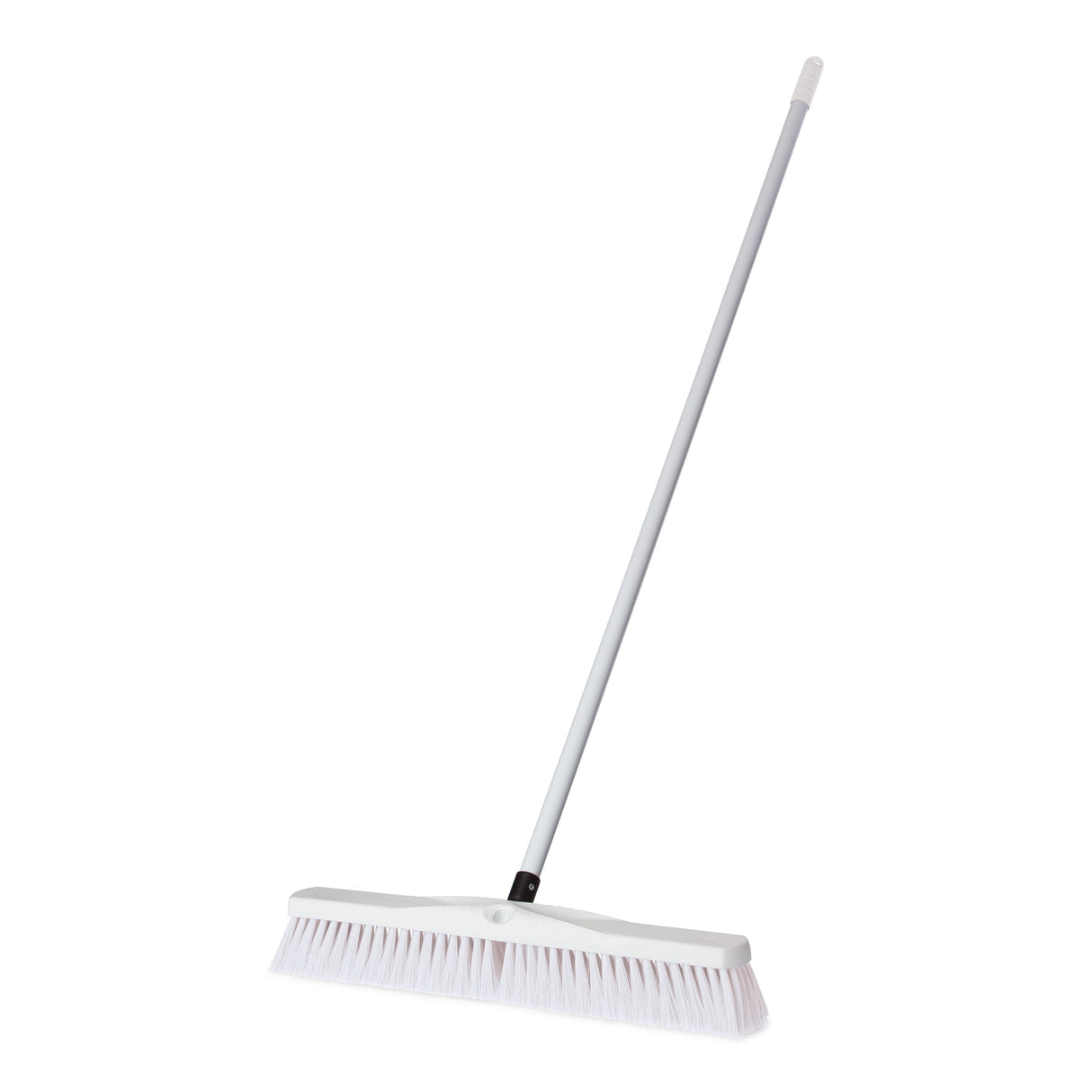 Platform Broom Complete, Fibreglass Handle White 600mm