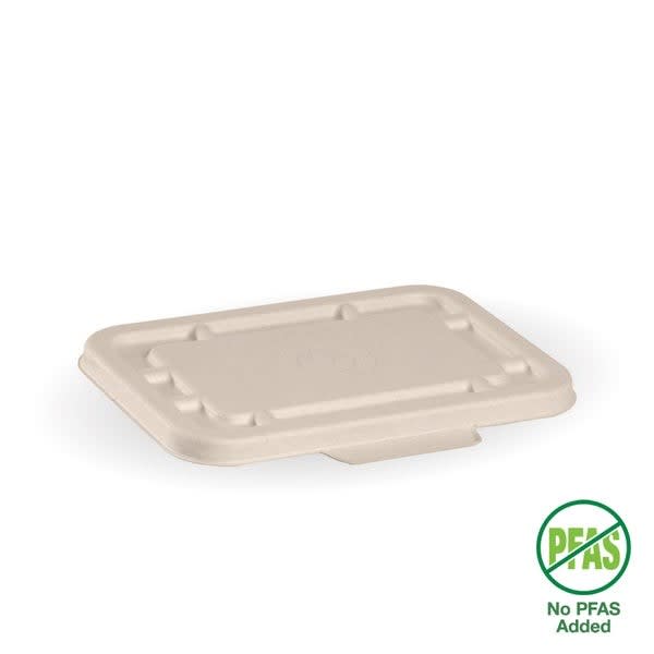 BioPak Natural Plant Fibre Takeaway Lid 500/600ml 125 (Pack)