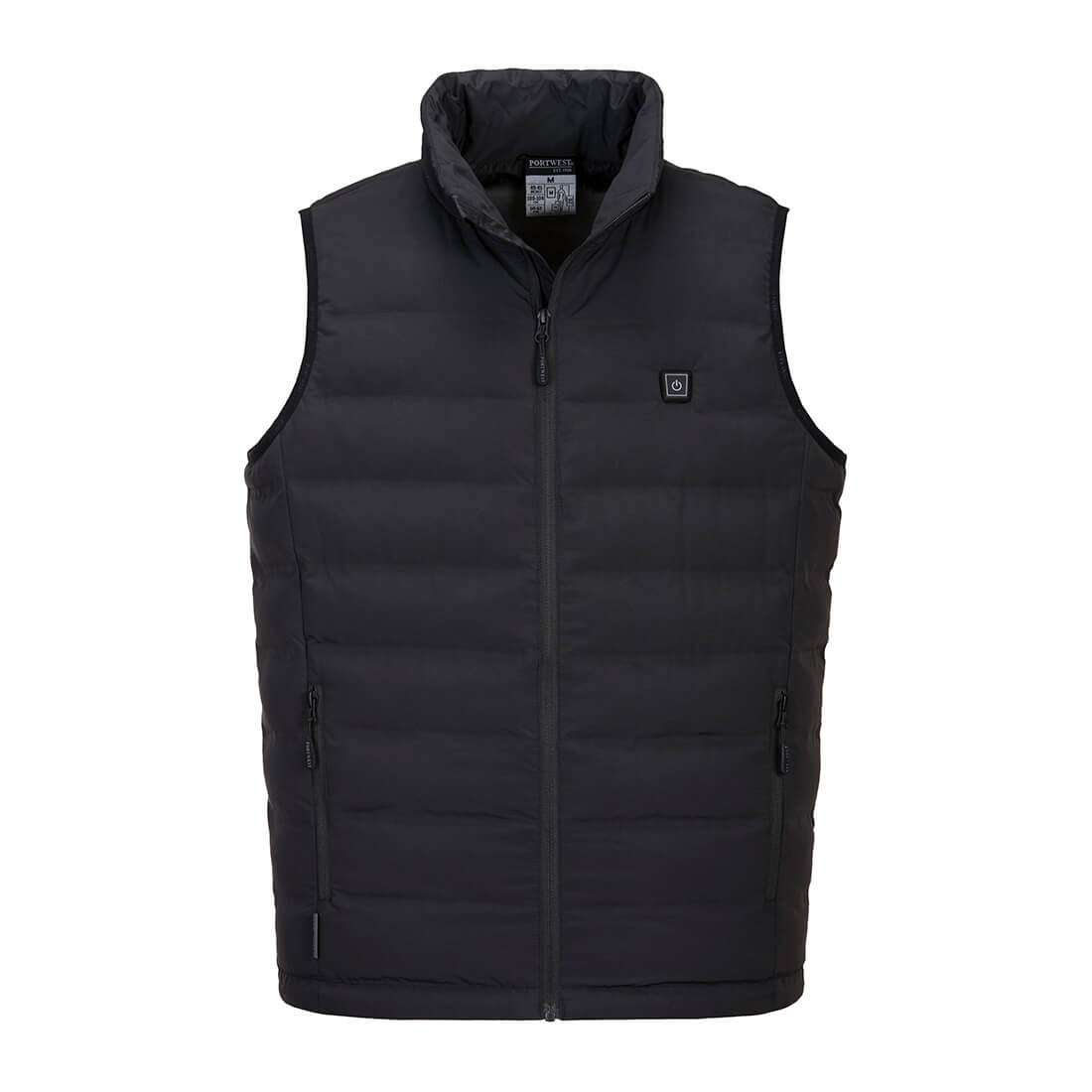 Portwest, Heated Vest, S549 - Black (Size: 2XL)