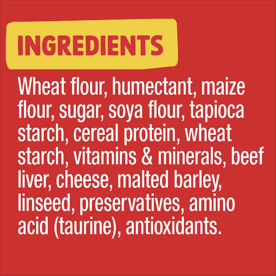 Schmackos Cheesy Nibbles Dog Treats Training Bites Cheese & Beef 140g