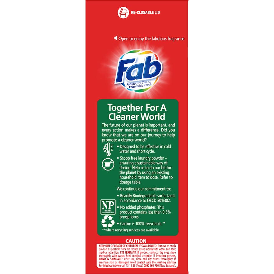 Fab Laundry Powder Fresh Blossoms 2kg