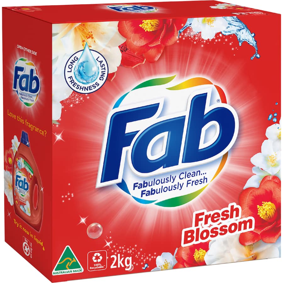 Fab Laundry Powder Fresh Blossoms 2kg