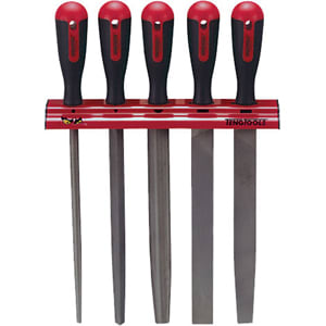 Teng 5pc 10in File Set w/ Wall Rack 5 Piece Set