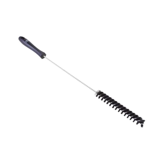 Vikan Stiff Bristle Tube Brush, 20mm diameter, designed for cleaning small pipes and tight spaces with durable bristles and a stainless steel rod.
