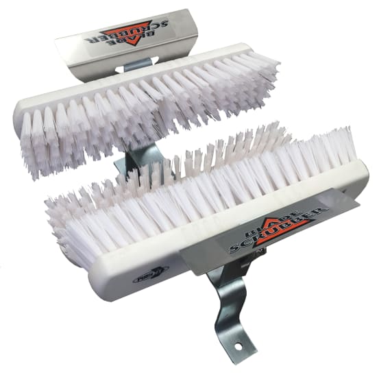 Browns Boot Cleaning Brush in white, featuring replaceable blades and brushes, perfect for keeping boots pristine and stylish.