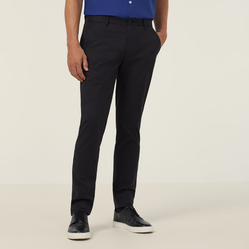 NNT, Stretch Cotton Chino Pant, CATCNM - Black (Size: 87)