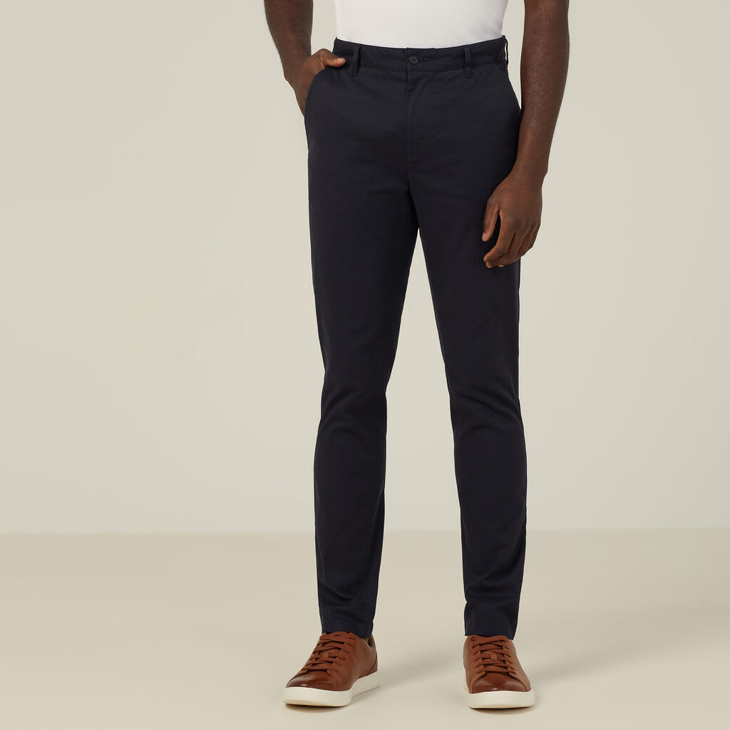 NNT, Stretch Cotton Chino Pant, CATCNM - Navy (Size: 117)