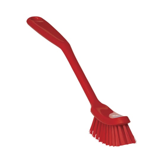 Vikan Narrow Dish Brush Red-290mm-Each