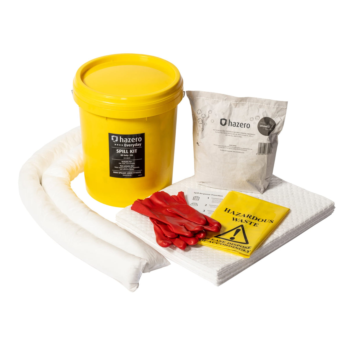 Hazero Everyday Spill Kit , Oil Only , 20L Pail (Kit)