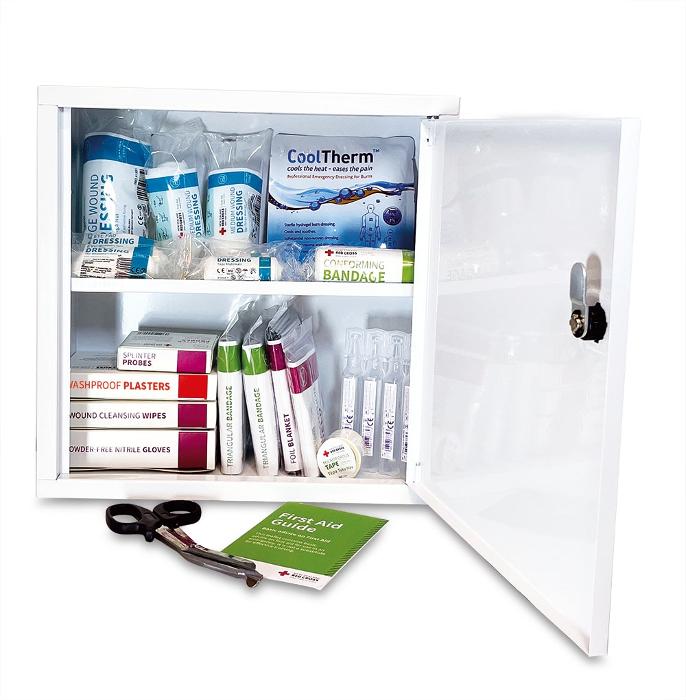RedCross First Aid Kit 1-5 Person Wall Mount Metal