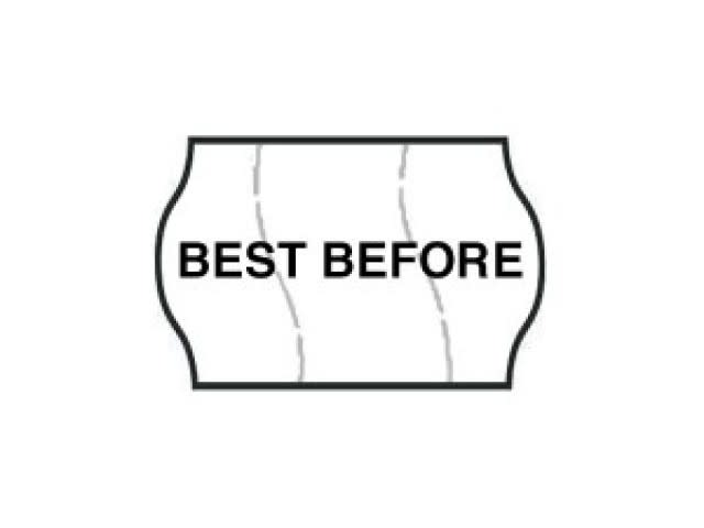 Meto Best Before Price Gun Labels 22mm x 16mm 20 Rolls (Pack)