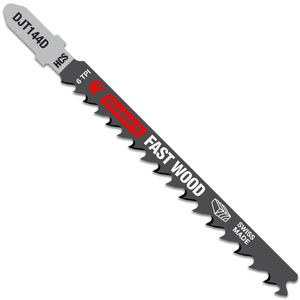 Diablo High Carbon Steel Jig Saw Blade Fast Wood 100mm Pack of 5